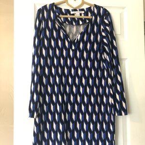 DVF Geomteric Shift Dress